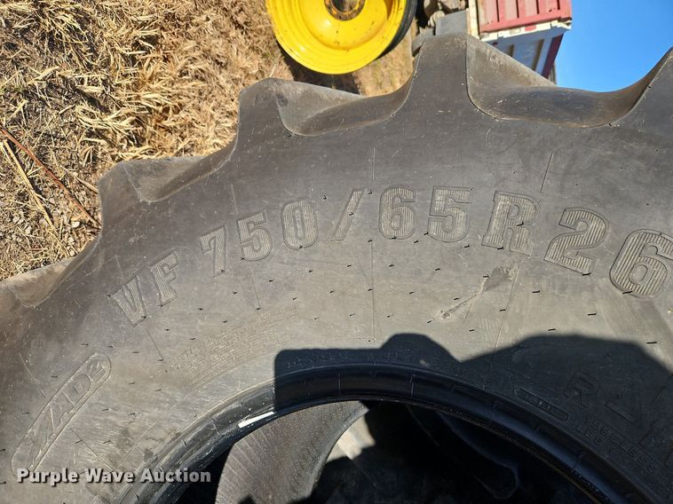 image for item DP2426 (2) Firestone Radial DT VF750/65R26 tires