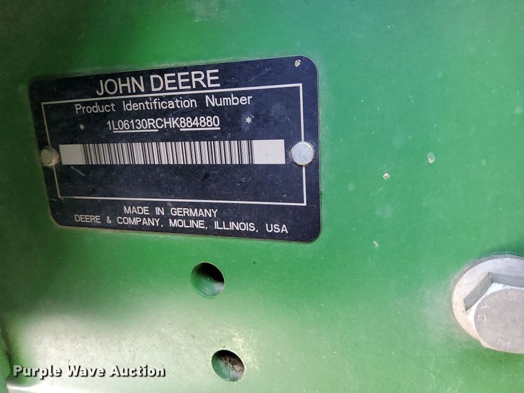 image for item DP2428 2017 John Deere 6130R  MFWD tractor