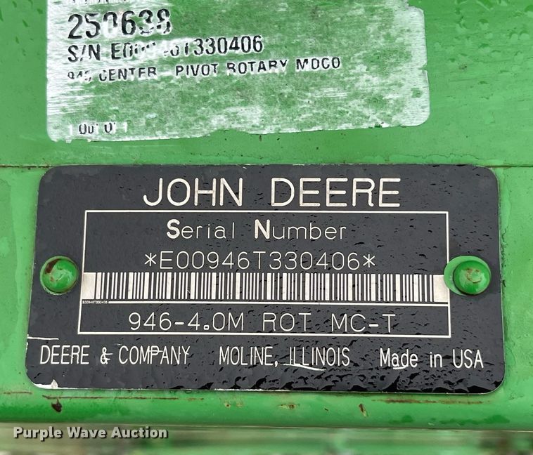 image for item MG9490 2007 John Deere 946 MoCo  swather / windrower