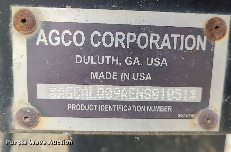 image for item MJ9390 AGCO  sprayer bed