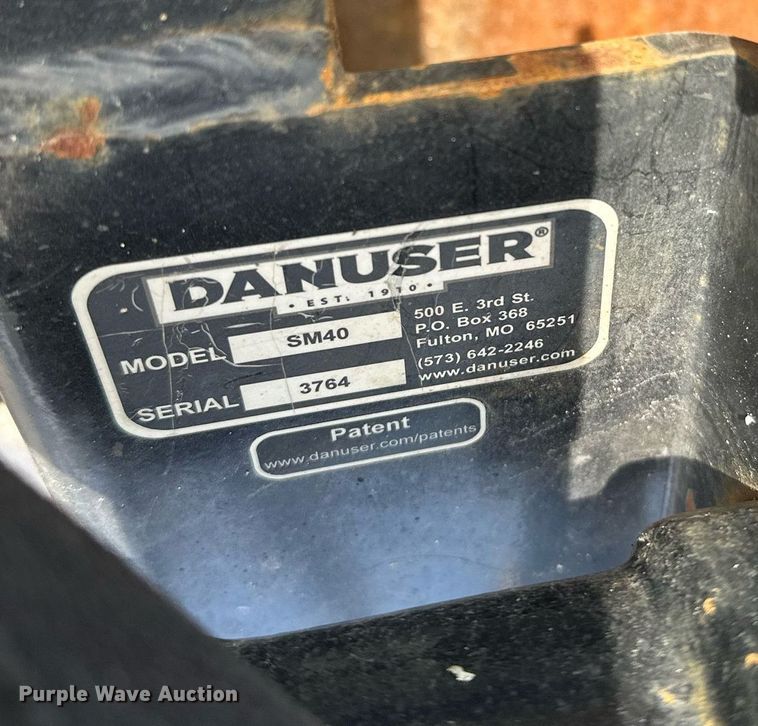 image for item MQ9454 Danuser SM40  skid steer post driver