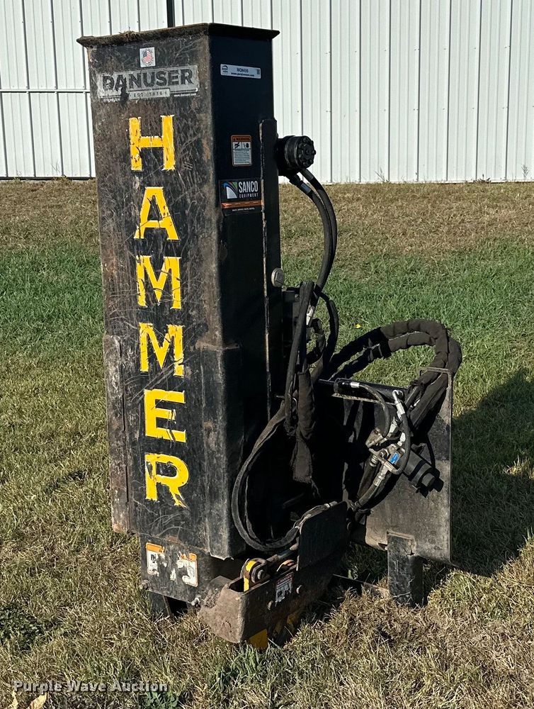 image for item MQ9459 Danuser SM40 skid steer post driver