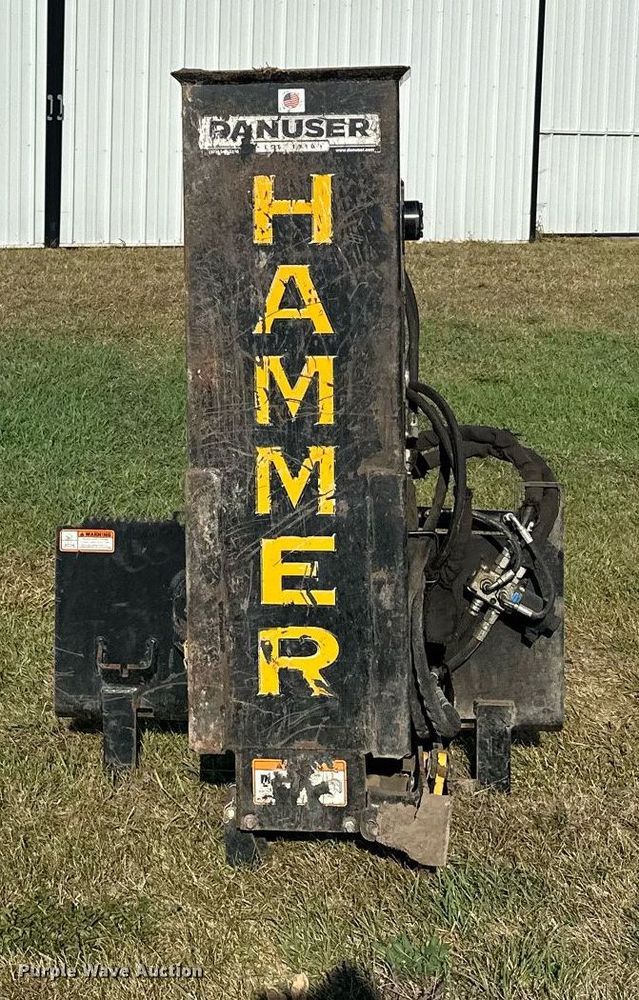 image for item MQ9459 Danuser SM40 skid steer post driver