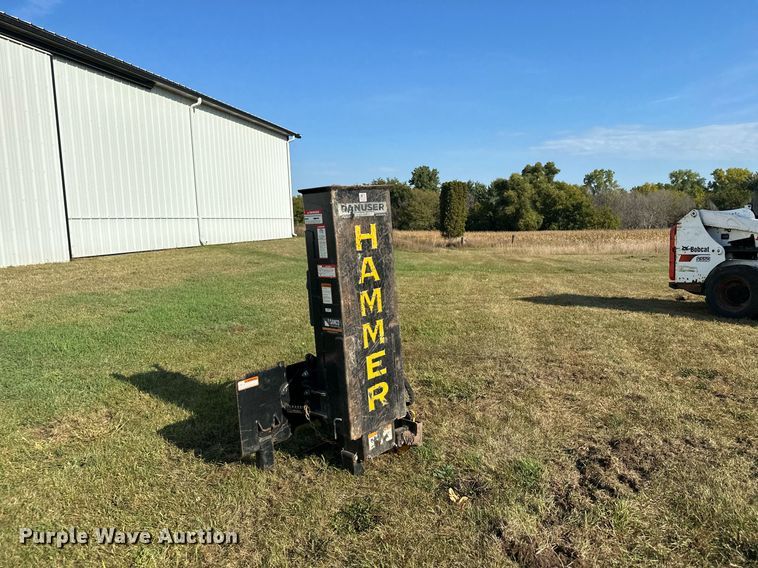 image for item MQ9459 Danuser SM40 skid steer post driver