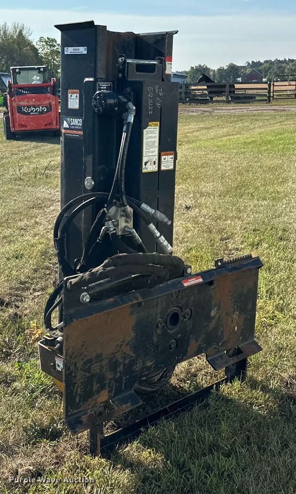 image for item MQ9459 Danuser SM40 skid steer post driver