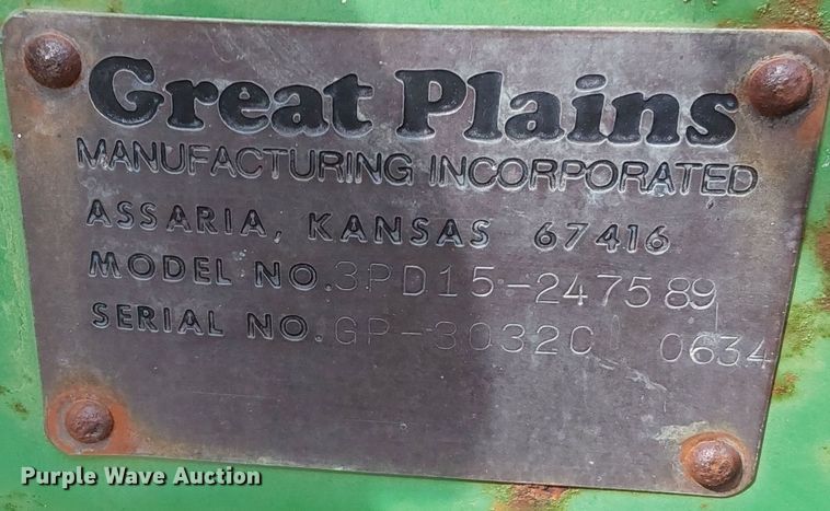 image for item NP9541 Great Plains  3PD15-247589 grain drill