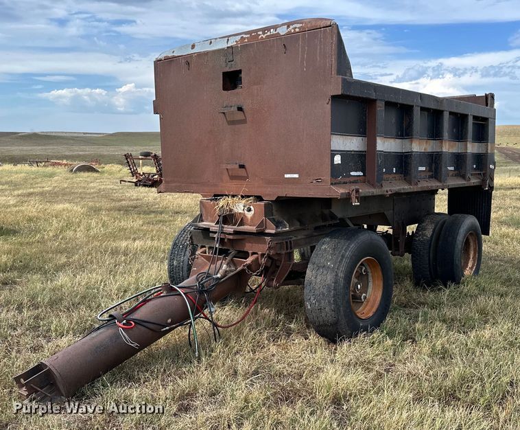 image for item NP9548 Shop built end dump pup trailer