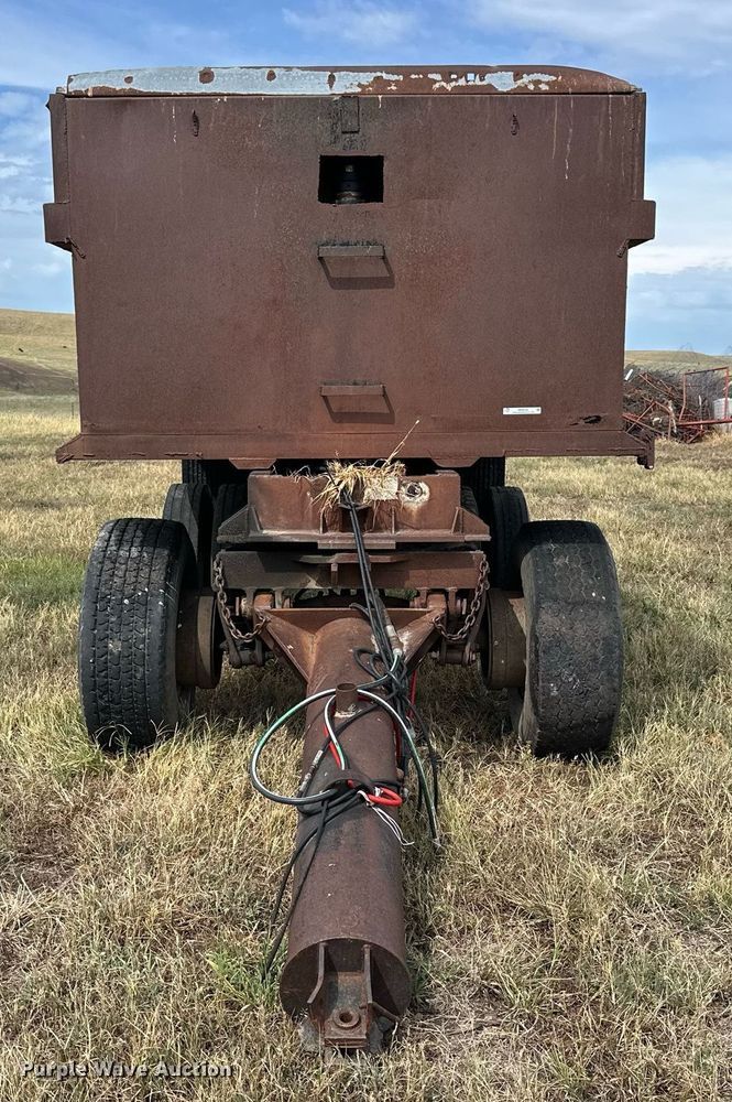 image for item NP9548 Shop built end dump pup trailer
