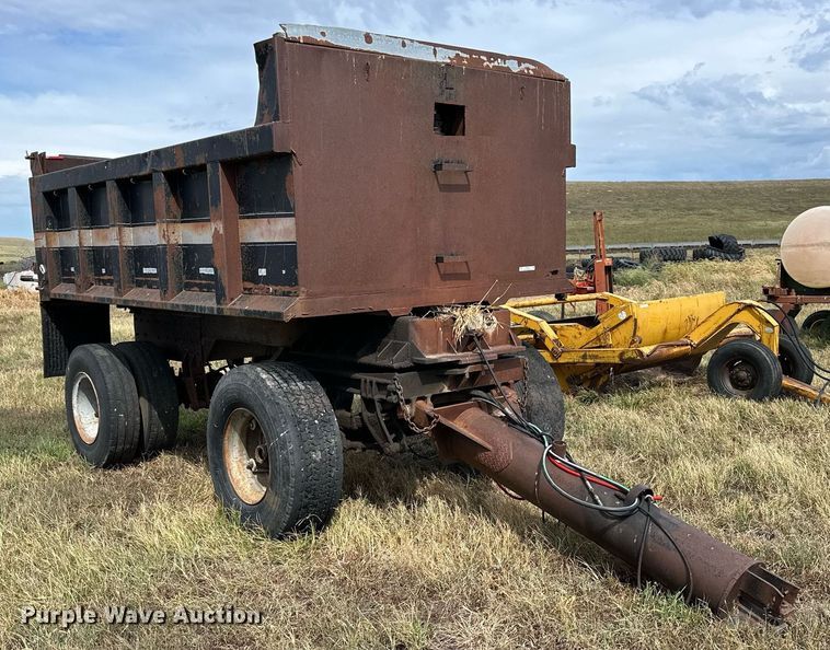 image for item NP9548 Shop built end dump pup trailer