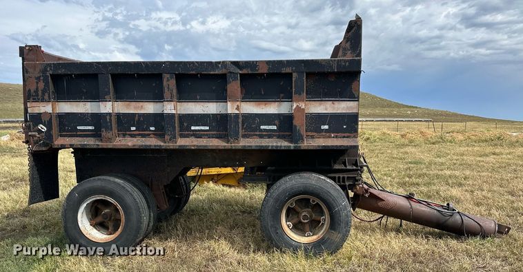 image for item NP9548 Shop built end dump pup trailer