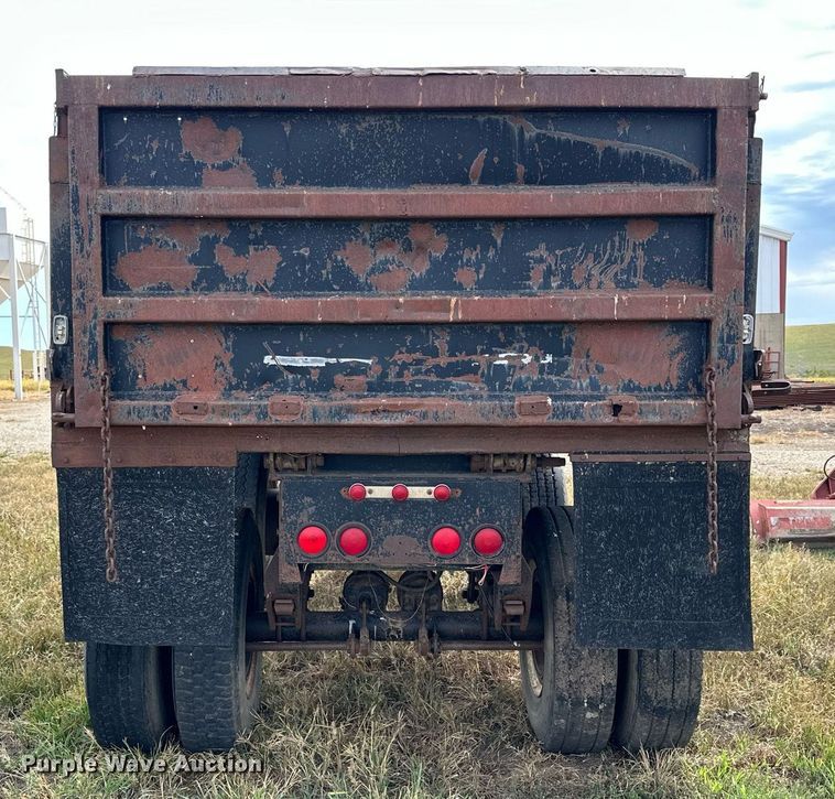 image for item NP9548 Shop built end dump pup trailer
