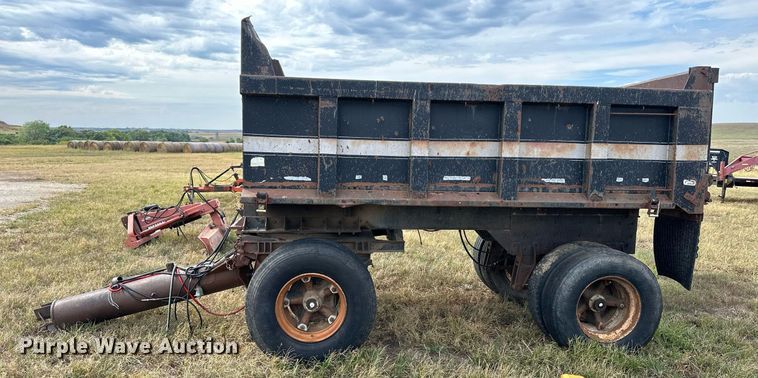 image for item NP9548 Shop built end dump pup trailer