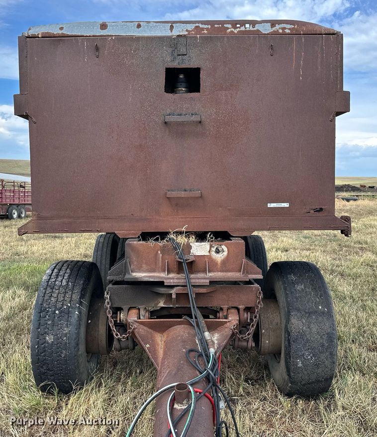 image for item NP9548 Shop built end dump pup trailer
