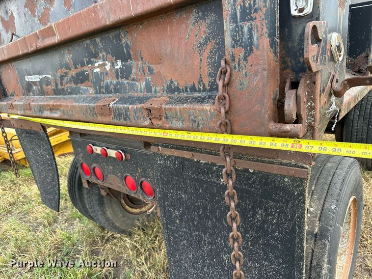 image for item NP9548 Shop built end dump pup trailer