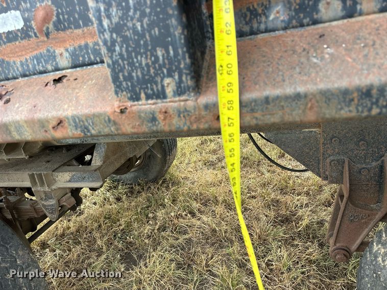 image for item NP9548 Shop built end dump pup trailer