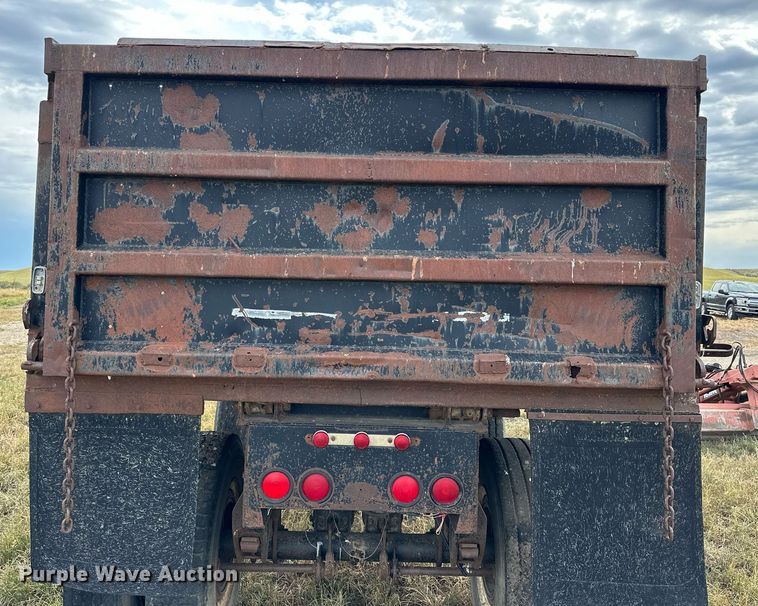 image for item NP9548 Shop built end dump pup trailer