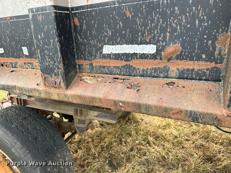 image for item NP9548 Shop built end dump pup trailer