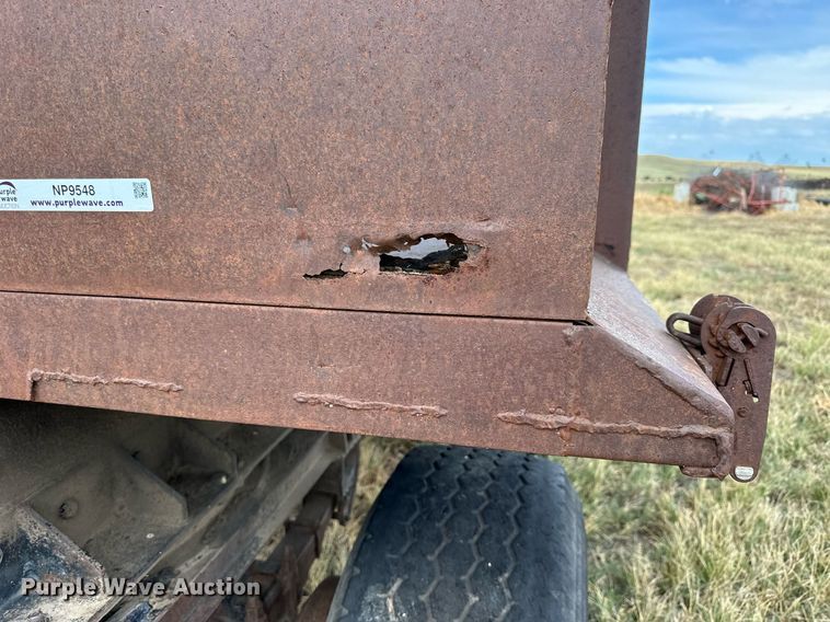 image for item NP9548 Shop built end dump pup trailer