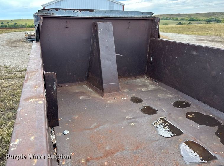 image for item NP9548 Shop built end dump pup trailer