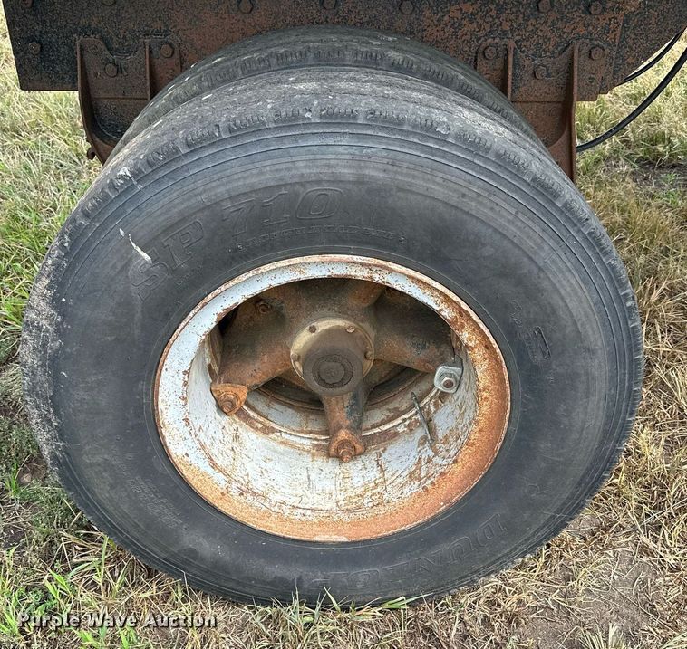 image for item NP9548 Shop built end dump pup trailer