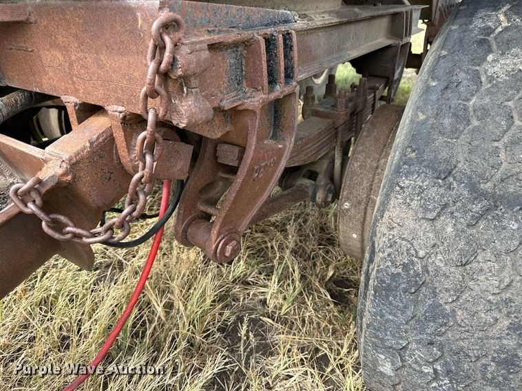 image for item NP9548 Shop built end dump pup trailer