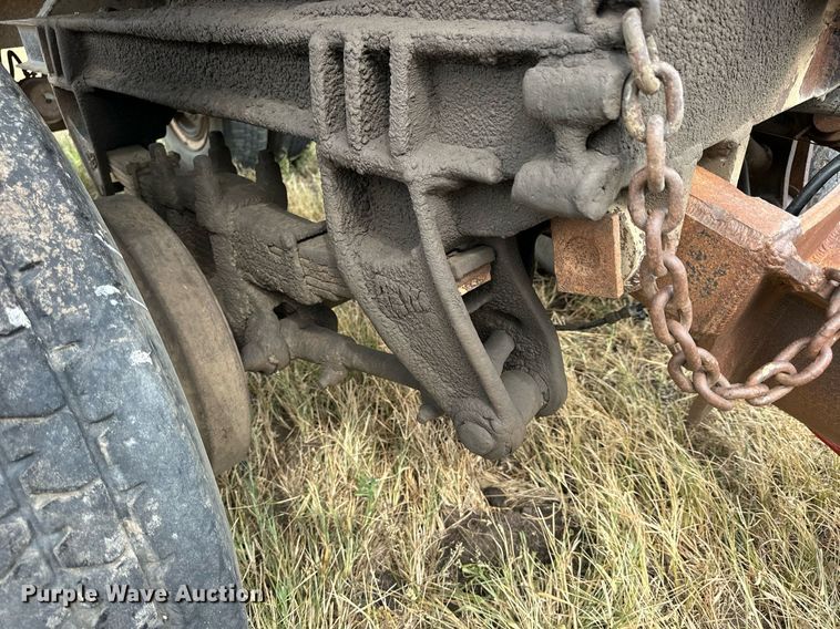 image for item NP9548 Shop built end dump pup trailer