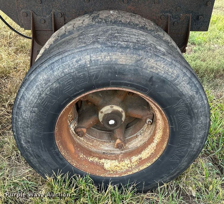 image for item NP9548 Shop built end dump pup trailer