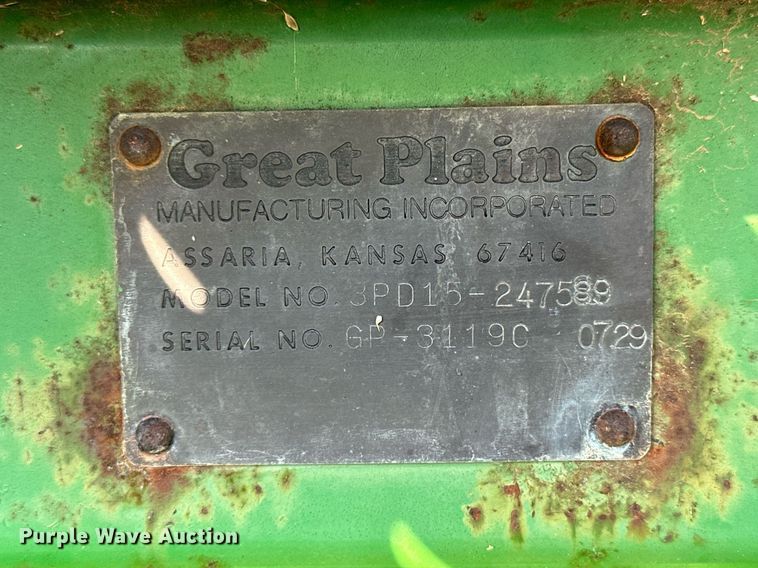 image for item NP9553 Great Plains PD15-247589  grain drill