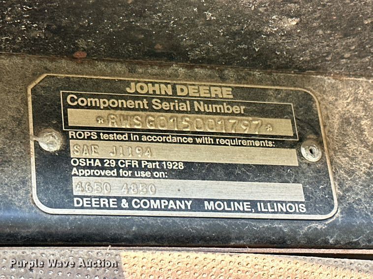 image for item NP9554 1983 John Deere 4650  tractor