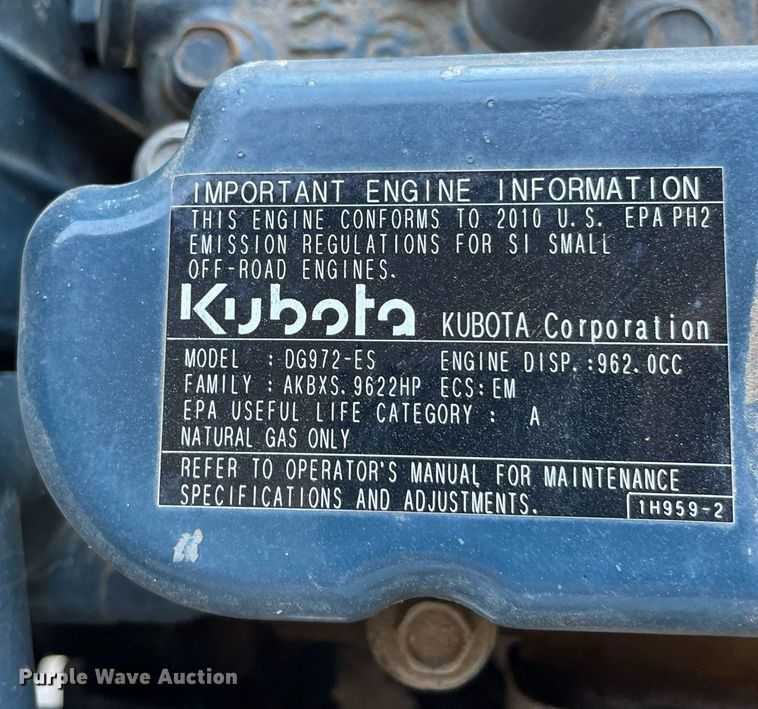 image for item NX9792 Kubota DG972-ES  engine