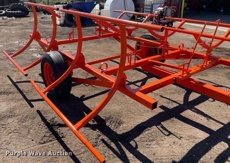 image for item NX9795 Shop built  hay bale trailer
