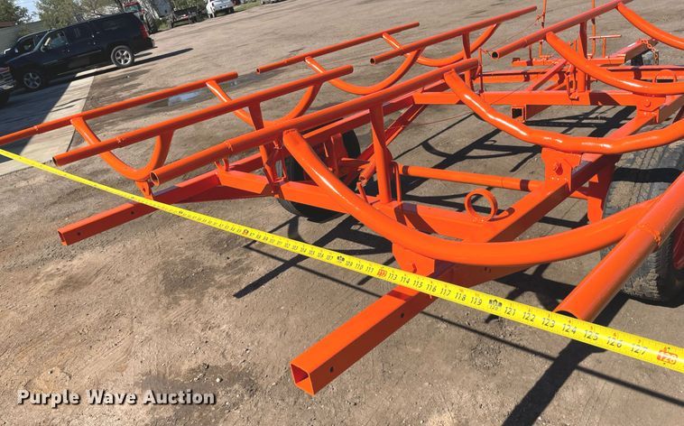 image for item NX9795 Shop built  hay bale trailer