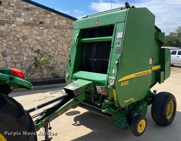 image for item NY9819 2008 John Deere 458  round baler