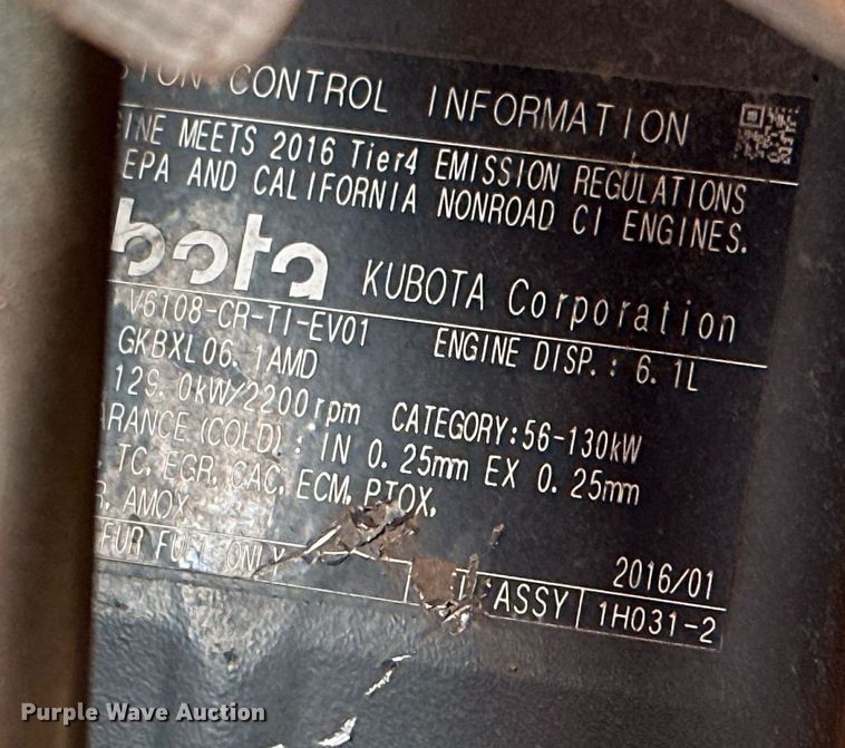 image for item OG9236 2018 Kubota  M7-171 tractor