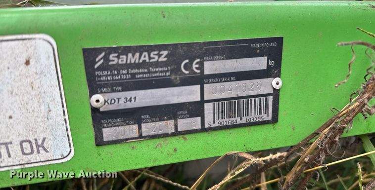 image for item OG9283 2019 Samasz KDT 341  disc mower