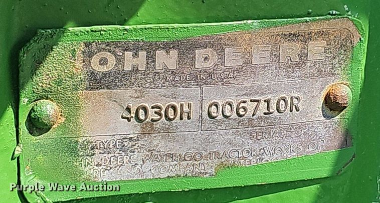 image for item OG9436 1974 John Deere 4030  tractor
