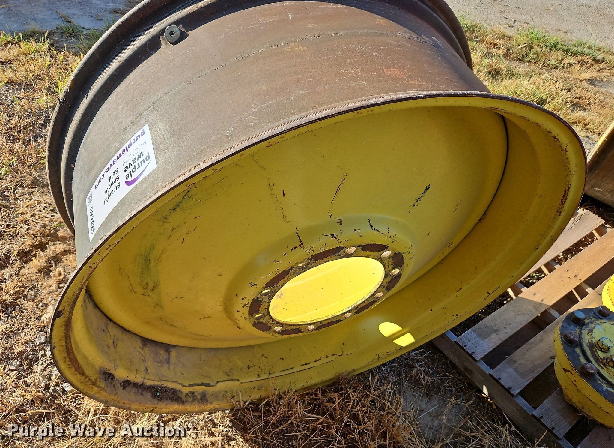 (2) John Deere 4440 wheels and hubs in Mound City, KS Item DP2425 for sale Purple Wave