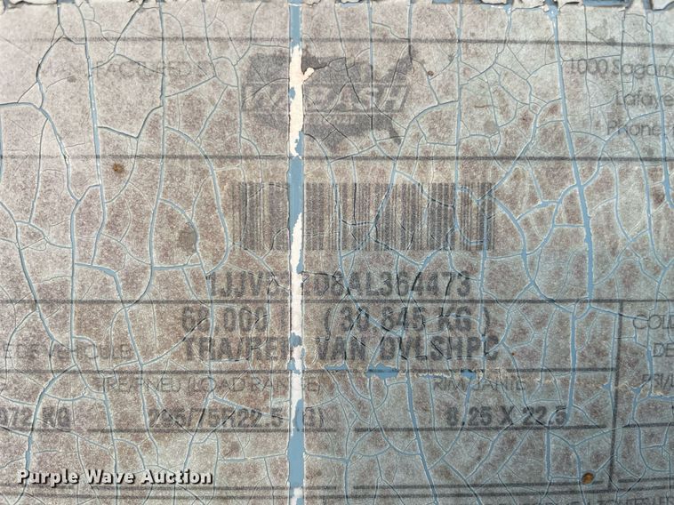 image for item NY9848 2010 Wabash  dry van trailer