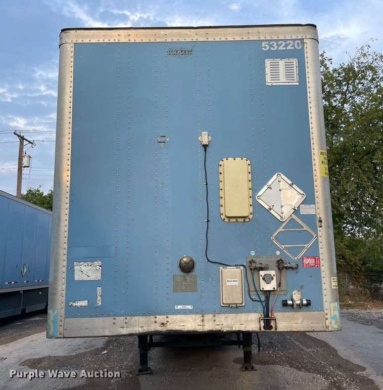 image for item NY9849 2012 Wabash  dry van trailer