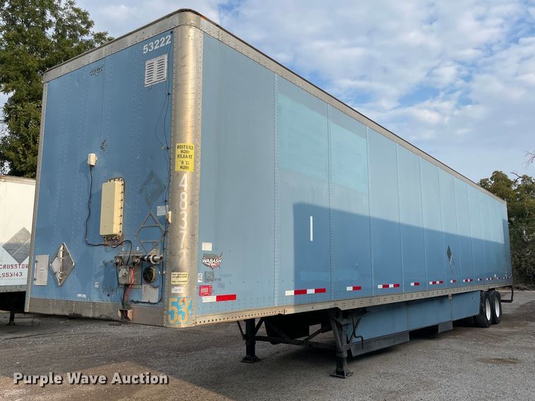 image for item NY9853 2012 Wabash  dry van trailer