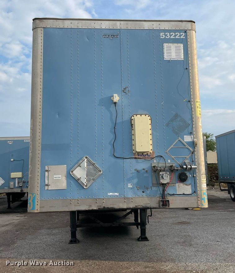image for item NY9853 2012 Wabash  dry van trailer