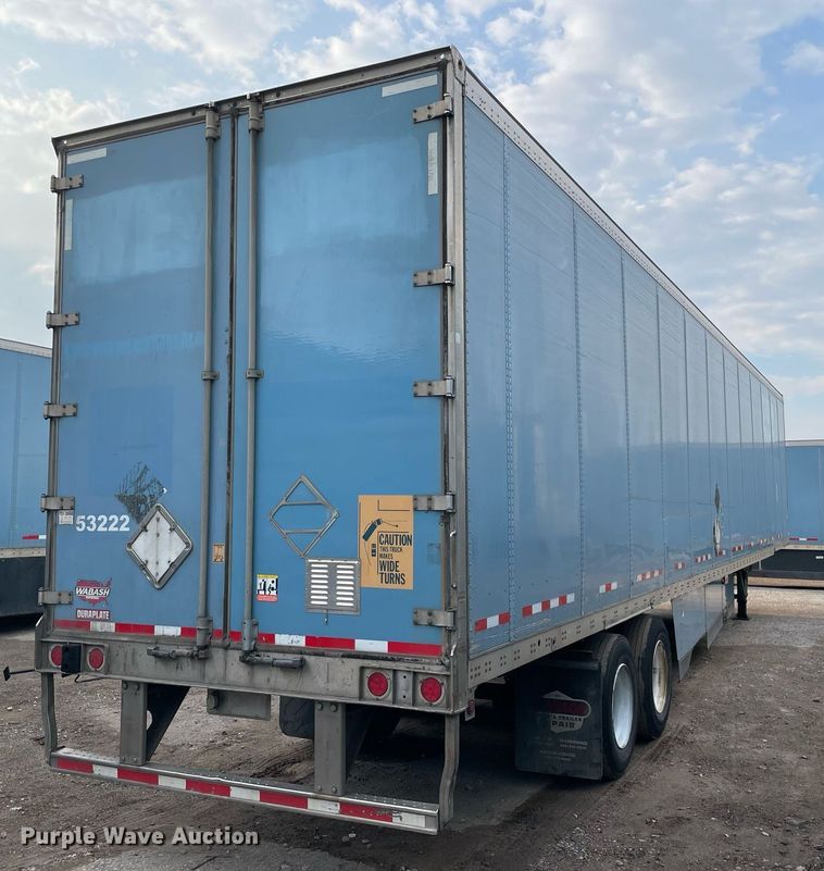 image for item NY9853 2012 Wabash  dry van trailer