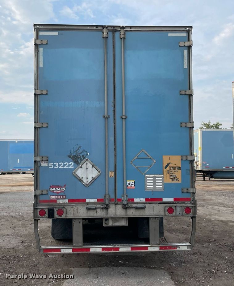 image for item NY9853 2012 Wabash  dry van trailer
