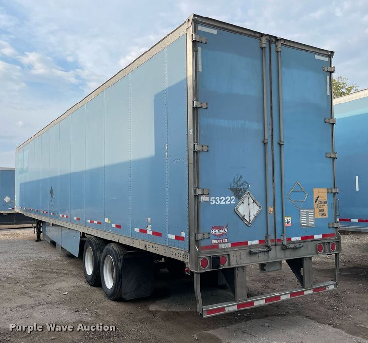 image for item NY9853 2012 Wabash  dry van trailer