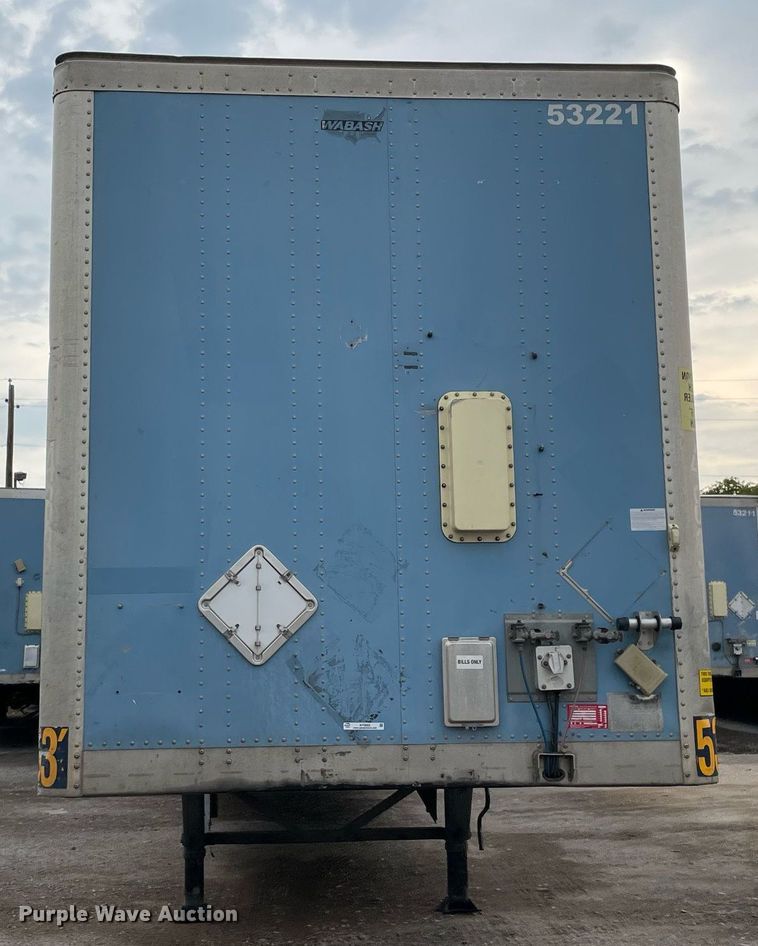 image for item NY9865 2012 Wabash  dry van trailer