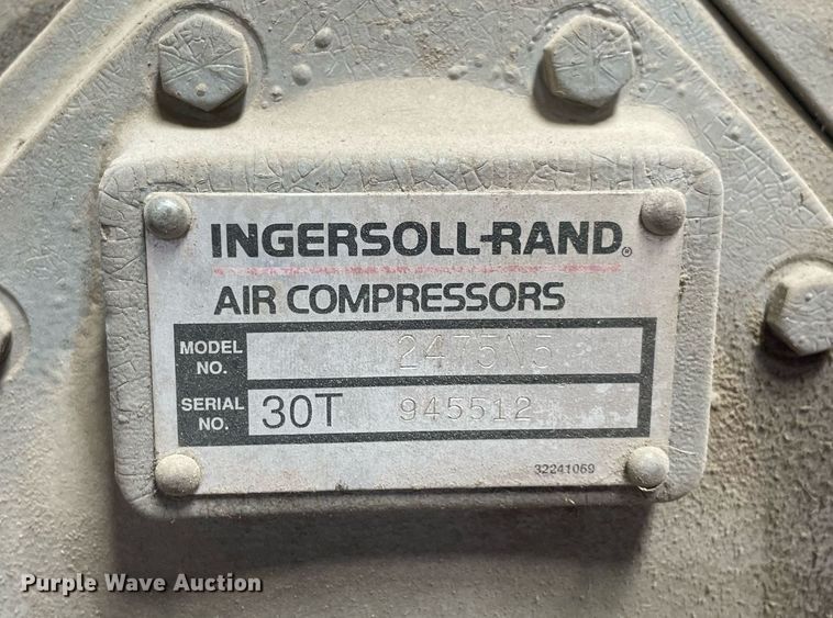 image for item NY9894 Ingersoll Rand T30  air compressor