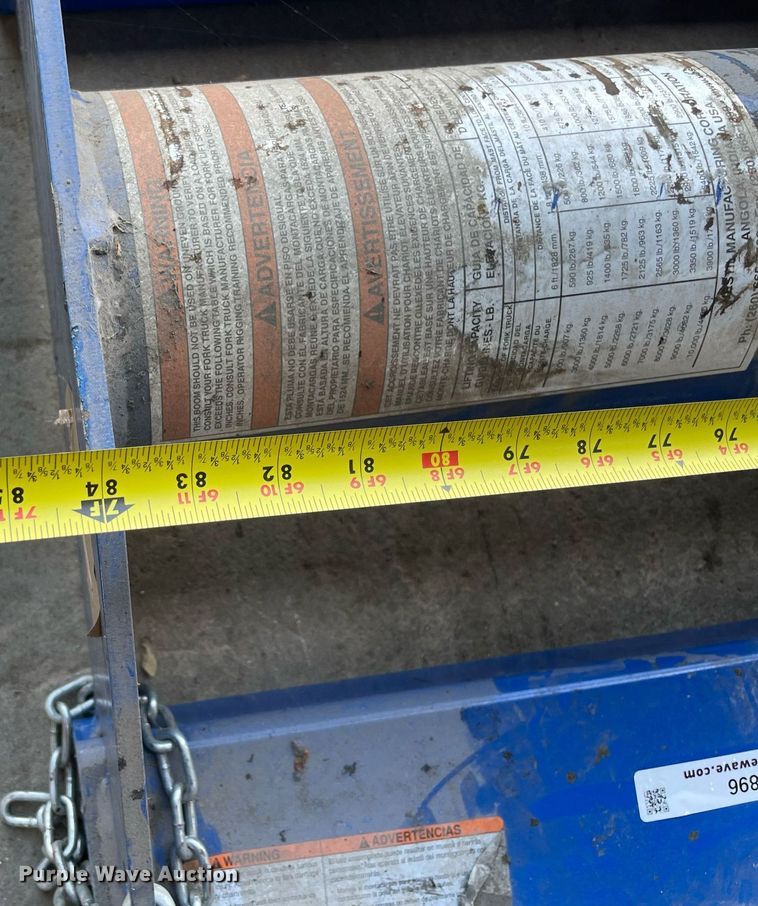 image for item NY9896 (2) forklift booms