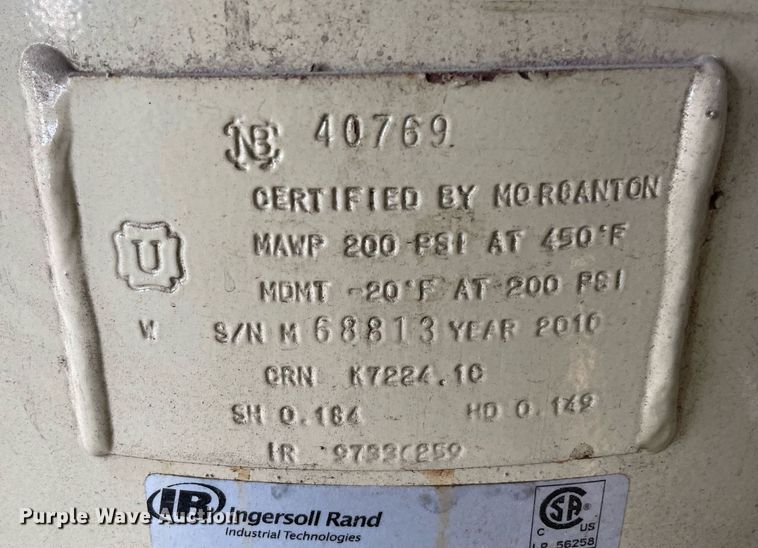 image for item NY9897 Ingersoll Rand 2475  air compressor