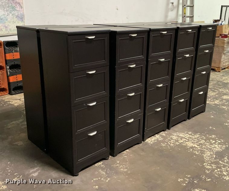 image for item NY9899 (10) four drawer file cabinets