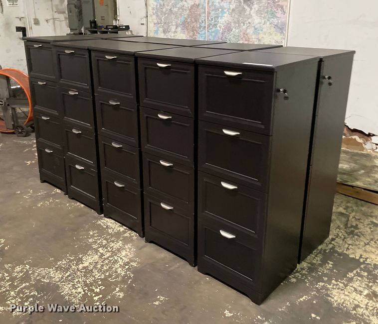 image for item NY9899 (10) four drawer file cabinets